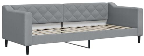 vidaXL Dagbädd ljusgrå 80x200 cm tyg