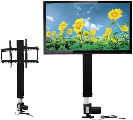 di sollevamento elettrico motorizzato Tv Ascensore Base di sollevamento per telecomando 26-57 Supporto elettrico Hub con supporto per TV Supporto da soffitto Tv Asta telescopica