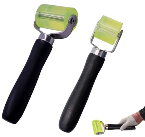 HAPPOW 2 stycken pressrulle, silikontryckrulle, 30 mm & 50 mm tryckrulle, för tapet, kantkant kant och PVC-svetsning