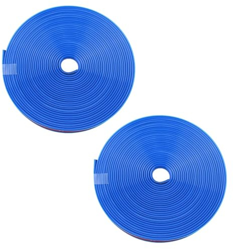 BDCPMT Tira Decorativa Protectora for Llantas de Coche, 8 Metros de Longitud, protección for Llantas de Coche, protección for Llantas de Coche, Tira Decorativa for Cubo de Rueda(Blue)