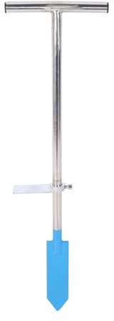 TOPINCN Stainless Steel Dibble Bar Planting Tool Garden Hand Planter Seeder Tool Adjustable Plant Sow Traditional Sets T Handle Tree Planting Bar