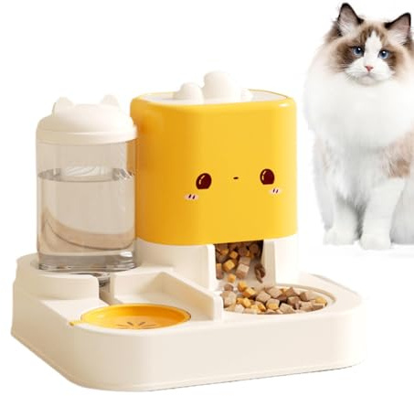 Alimento automático para Gatos, Capacidad de Alimentos para Mascotas y dispensador de Agua, alimentador dosificador para Gatos, Perros, Cachorros, Gatitos y Conejos, 29 x 26 x 23 cm