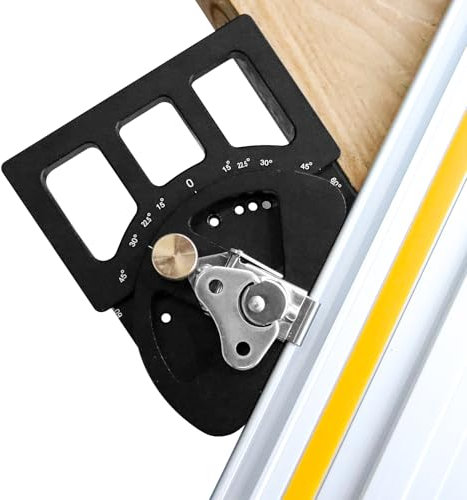 Sega circolare ad angolo regolabile con rotazione da -60 ° a 60 °, attacco angolare positivo veloce, 90 gradi, guida per sega circolare ad angolo retto, compatibile con Festool Makita Milwaukee