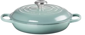 Le Creuset Faitout Signature Signature en Fonte Émaillée, Rond, Ø 26 cm, 2 L, 4.205 kg, Sea Salt, 21180267174430