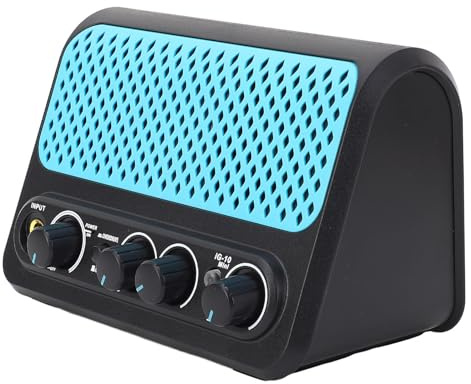 Mini Amplificateur de Guitare, Petit Haut-Parleur Portable Rechargeable à Double Canal 5.0, pour la Pratique Quotidienne