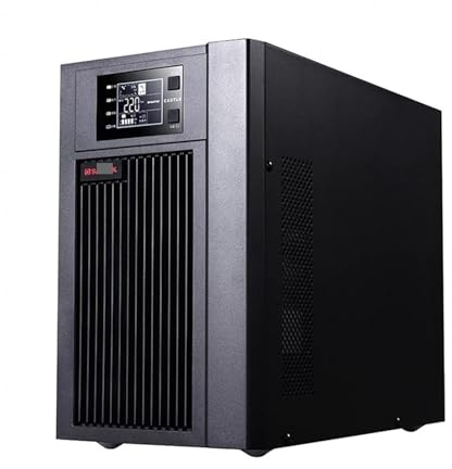 AMEHRU Alimentation sans Interruption UPS C3K, stabilisateur de Tension de Secours en Ligne(C3k-Built-in Battery)