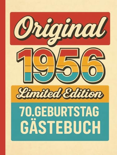 Gästebuch Geburtstag 70: Gebundenes Buch mit Fragen zum Eintragen von Glückwünschen und Fotos der Gäste – lustiges Geschenk zum 70. Geburtstag für Frauen, Männer und Oma