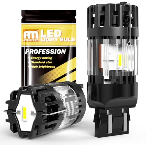 W21/5W 7443 T20 Bombillas LED 100% Canbus Sin Errores 12V Super Brillante 6500K Blanca 7440 7441 Luce de Repuesto para Coche para Luz de Marcha Atrás Freno Luces Diurnas Señal de Giro, 2 Piezas