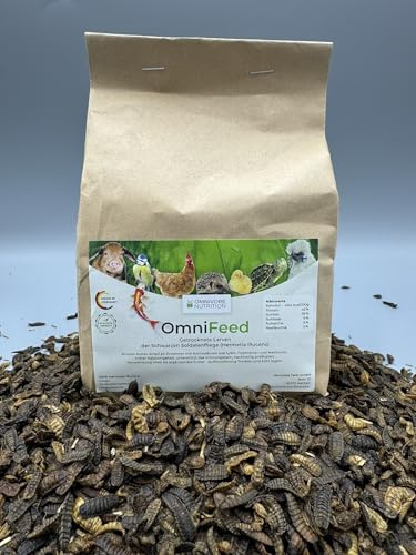 Premium Futter für Wildvögel - Meisen, Rotkehlchen, Amseln &Spechte – Soldatenfliegenlarven – Mehr Calcium als Mehlwürmer 300g Probierpaket