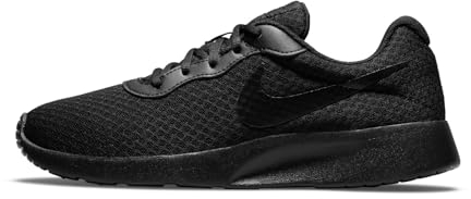 Nike Femme Tanjun Women's Shoes, Black/Black-Barely Volt, 37.5 EU