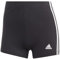 adidas Damen Essentials 3-Stripes Single Jersey Booty Shorts, Black/White, L