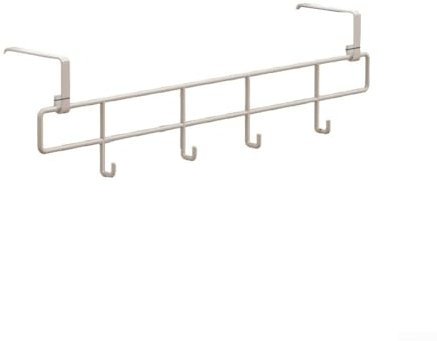 Portasciugamani per termosifone, 35 cm, in ferro, da appendere, salvaspazio, organizer per il bagno per riscaldare il radiatore (bianco)