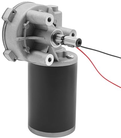 Gleichstrommotor Getriebemotor Links Draht Vorschubmotor SchweißGeräT Dc-Motor Elektrischer Schneckengetriebemotor Hohe Torsion Selbsthemmende Motor 220RPM 24V 45W für Verpackungs Druck Textil usw