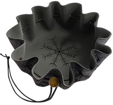 Generisch Tarot Taschen & Beutel - Würfelbeutel Mit Zugband - Kompakte Kunstleder Tasche Für Wahrsagezubehör Tarot Familienabend Unterrichtsaktivitäten