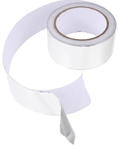 HOODANCOS Aluminum Foil Adhesive Tape Thick Wide Long High Temperature Resistant Sealing Insulation Tape for Electric Repair Hvac Ducts Thermal Conductive