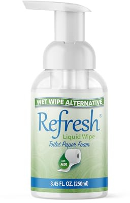 Refresh Liquid Wipe Toilet Paper Foam, Original Formula, 8.45 Fl Oz