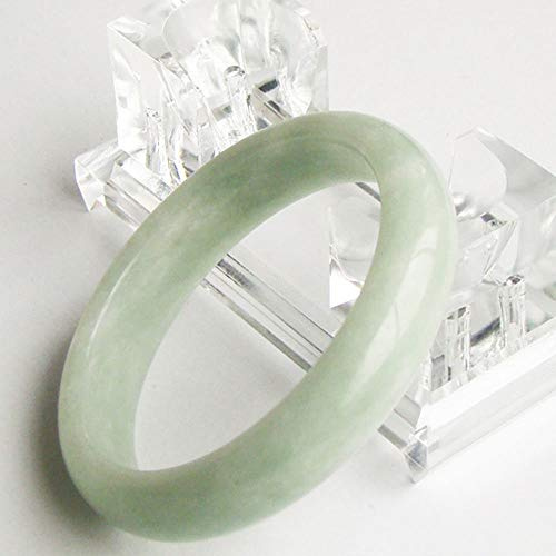 Damen Armreif, Jade Armreif, GrüN, NatüRliches Smaragd-Armband HellgrüNes Jade-Armband Mit Geschenkbox,62mm-64mm