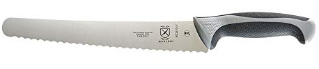 Mercer Culinary Millennia Colors Stainless Steel Bread Knife 10-Inch Wavy Edge Wide, Gray