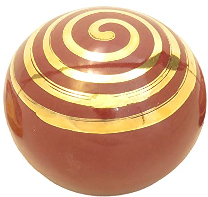 Schwimmkugel merlot-gold, Schwimmstein für den Gartenteich