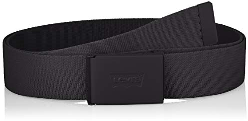 Levi's Homme Tonal Batwing Web Belt Ceinture, Regular Black, Taille unique EU