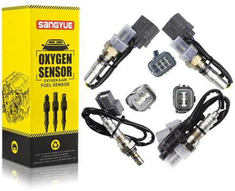 Sangyue 4X Oxygen O2 Sensor for 2003 2004 2005 2006 Acura MDX 3.5L; 2005-2006 Honda Odyssey 3.5L Upstream + Downstream
