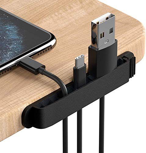 PZOZ Cable Tidy Cable Clips Wire Holder Desk Management Organiser | Self Adhesive, Desk Wire Tidy, For Phone Charging Cable, Home Office,3 Pack