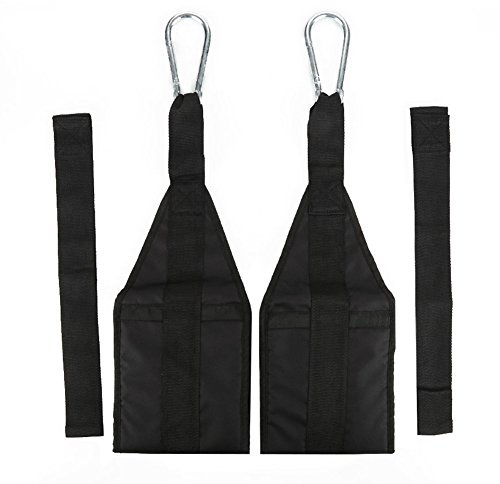 Greensen Armschlaufen Bauchmuskelschlaufen Ab Straps Slings Armschlaufen mit Karabiner für Bauchmuskeltraining Bauchpresse Beinheben Fitness Gewichtheben Training für Tür Reck und Turnstange