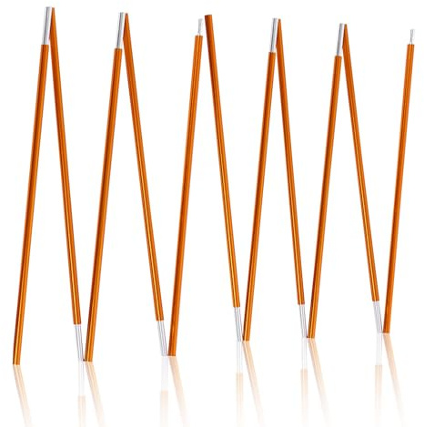 Tent Pole Replacements Set of 2,Aluminium Tarp Poles Awning Poles Set Tent Pole Rod Camping Rod Replacement Kit,Aluminium Camping Hiking Support Rods Adjustable Tent Support