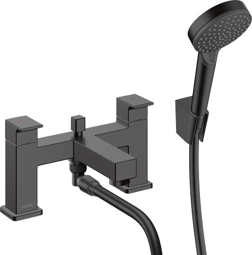 hansgrohe Wannenarmatur Vernis Shape, für 2 Funktionen, Mattschwarz