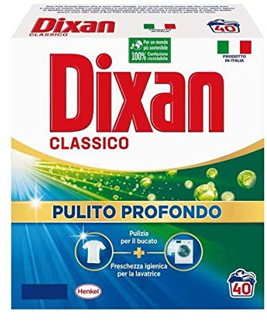 Dixan Detergente para lavadora en polvo clásico, 40 medidores, 2200 g