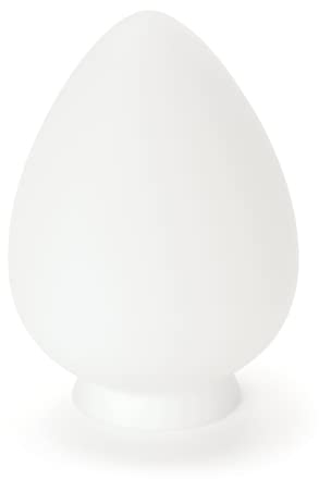 Vetro di ricambio in stile Liberty con bordo, 70 mm, bianco opale opaco