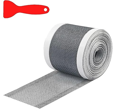 Haarfänger für Dusche, 10m Abfluss Haarfänger aus PVC-Gaze Duschrinne Haarsieb mit Plastikspachtel Einweg Duschabfluss Mesh Aufkleber 100 cm Breit Haarfänger für BadewanneBalkon