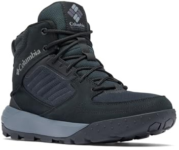 Columbia Portlander, Scarpe da ginnastica invernali a vita media Uomo, Black/Ti Grey Steel , 45 EU