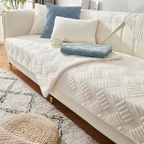 Sofabezug Ecksofa Schonbezug Sofa 1 2 3 4 Sitzer, rutschfest Samt Sofaüberwurf, Sofa überzug L Form, Sofaschoner Katze Hund, Couch Bezug Couch Überzug Sofa Auflage