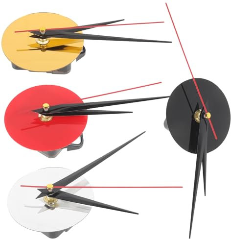 Homoyoyo 4 Sätze Kit Mit Leisem Sweep-uhrenmotor Uhrzeiger Und Motorsatz Ersatzset Für Uhrwerke Ersatzteile Für DIY-Uhren Geräuschloser Uhrwerksmechanismus DIY-wanduhrwerk Acryl Sport