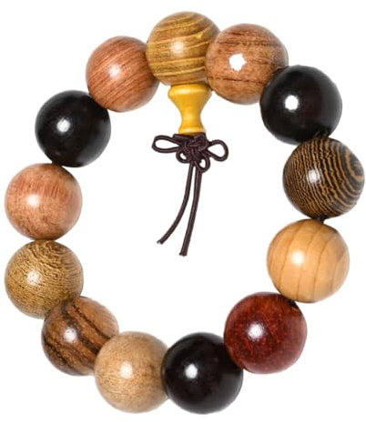 COLLBATH Holzarmband Mit Buddha-perlen Holzperlenarmband Für Herren Hand-schmuck Aus Langlebigem Material Angenehm Zu Tragen Und Hautverträglich