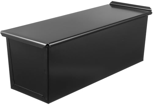 Cabilock Tin Box Lid for Cake Baking Bread Loaf Pan Lid Rectangular Toast Mold Cover