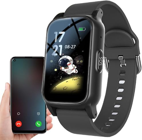 Weyot Bracelet SOS pour Personnes âgées, détecteur de Chute Personnes âgées, Bracelet de positionnement GPS, Sauvetage, Chutes, Position GPS, imperméabilité IP67,Black
