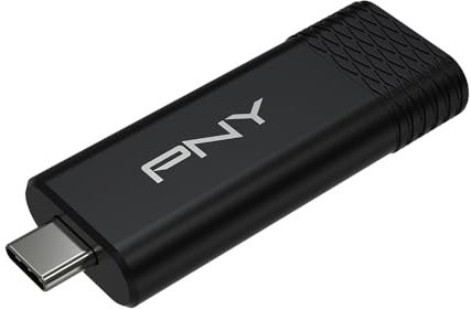 PNY Chiavetta 256GB PRO Elite V3™ Type-C® USB 3.2 Gen 2 – Fino a 1000MB/s in lettura, fino a 800MB/s in scrittura, prestazioni estreme, design in metallo di alta qualità, USB-C