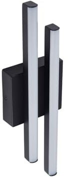 Lindby LED Wandleuchte außen Abelia (spritzwassergeschützt (Modern) in Schwarz aus Aluminium (2 flammig,) - Außenwandleuchten Wandlampe Led Außenlampe Outdoor für Außenwand/Hauswand