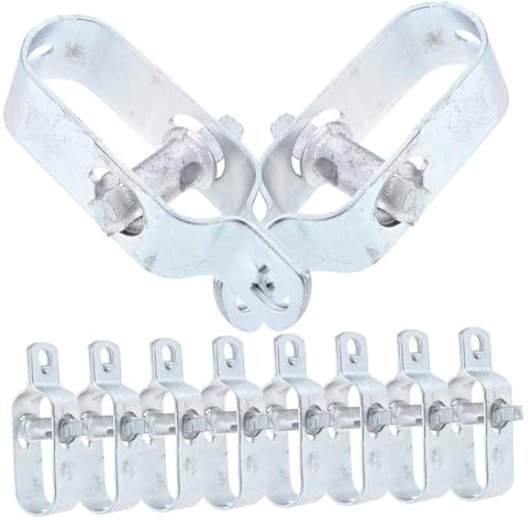 Amosfun 10stücke Klemmclips Drahtspanner Für Weinberge Seilklemme Aus Verzinktem Drahtseil-verriegelungsklemmen Für Gewächshausdrahtspanner Und Zaundrahtklemmen