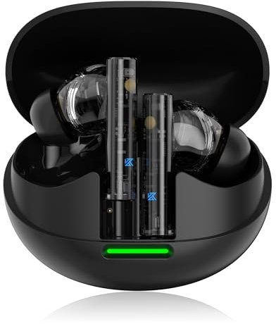 Yinyoo KZ Carol Pro Écouteurs Intra-Auriculaires Bluetooth Ecouteurs sans Fil Réduction Active du Bruit (ANC) 35H d'Autonomie Bluetooth 5.4 avec 6 Microphones Stéréo Hi-FI