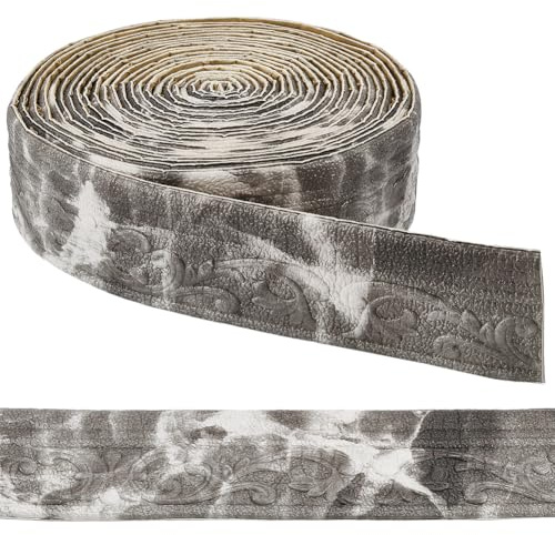 CRASPIRE Moldura Flexible 328 m/10 pie Diseño Corona Autoadhesiva Espuma 3D Vintage para Papel Tapiz Borde Espejo Adhesivo para Pared Techo Hogar Cocina Oficina Decoración (Patrón Mármol)