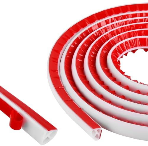 Moulures de plafond flexibles autocollantes en silicone - Pour intérieur poreux - Triangle - Pour moulures de finition, plan de travail de cuisine, bords de carrelage (6 m, 0,6 x 0,6 pouces)