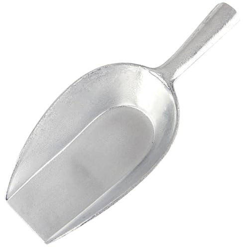 TOYANDONA Pala para Hielo y Granos de Aleación de Aluminio, Cuchara Grande Boca Cuadrada, Utensilio de Cocina Multifuncional para Servir y Almacenar Alimentos, Resistente y Ligera para Uso