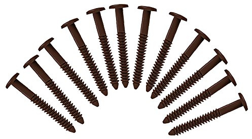 Exterior Solutions Vinyl Shutter Fastener Spike Loks for Installing Decorative Exterior Vinyl Shutters (Sienna Brown)