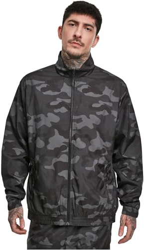 Urban Classics Herren Camo Track Jacket Sportjacke, Mehrfarbig (Darkcamo 00707), Large (Herstellergröße: L)