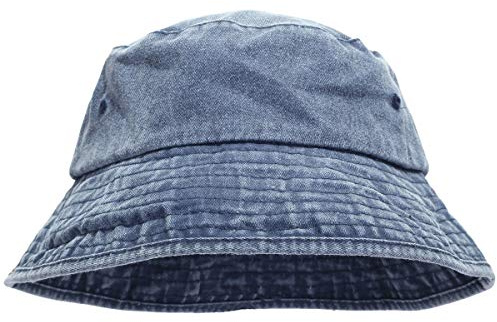 KYEYGWO Baumwolle Schlapp Sonnenschutz Fischerhut für Damen Herren | Einstellbare Eimer Sonnenhut Freizeit Sport Outdoor Leicht Faltbar Einfarbig Sommerhut für Sandstrand Biwakieren Alltag