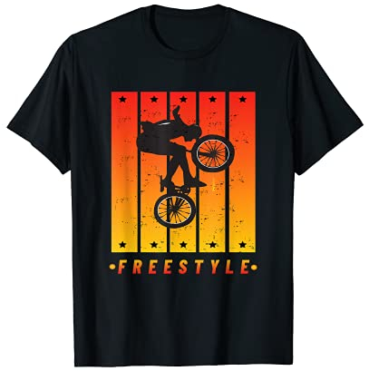 Vintage und Retro-Style Bmx Rider Freestyle Rad Fahrrad Bmx T-Shirt