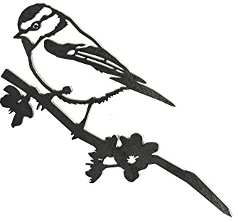 METALBIRD - Blue Tit - Outdoor Garden Ornaments in Corten Steel - Metal Art Proudly Made in Britain